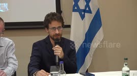 Families of Israeli hostages speak to media in Dublin, Ireland