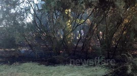 Fire In Wanstead Flats Being Put Out
