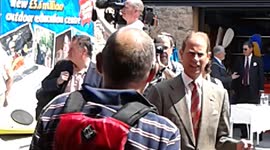 Prince Edward opens the new Haven Banks Outdoor Education Centre in Exeter!