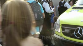 Women Collapses Waiting For Royal Baby