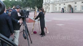 The Crowded Outside The Palace