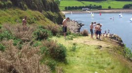 cliff jump dovestones reservoir 