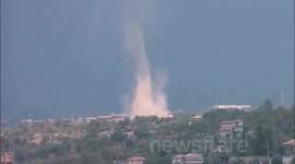 Thunderstorm with whirlwind, August 16, 2013