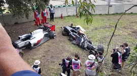 F1 accident Alonso & Gutierrez