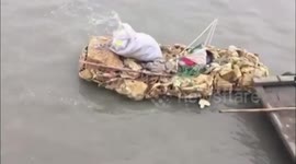 广东男子用泡沫破网造船欲私渡去金门被拘