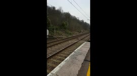 Train going through Cuffley