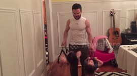 How to exercise when you have two kids and a wife