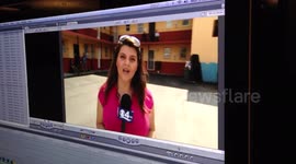 Miami reporter goes gangsta! 