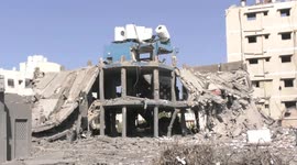 The destruction of Al-Rimal Police Station in Gaza