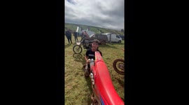 Exhaust Sprays Energy Drink Into Mouth