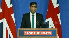 Sunak press conference on Rwanda policy - Q&A session in London, UK