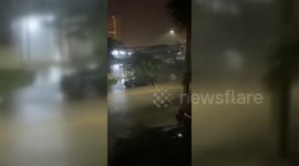 Thousands Without Power After Heavy Rain And High Winds in Florida, USA