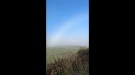 Fog Bow Spotted in the Fields
