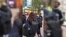 Protesters Accuse Barclays Of Profiting From Israel in London, UK