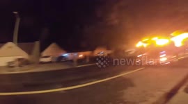 Heroic Escape Amidst Chimney Fire Catastrophe In Fresno, CA, USA