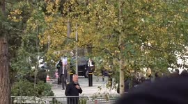 Prince of Wales arrives at Sir Bobby Charlton's funeral in Manchester, UK