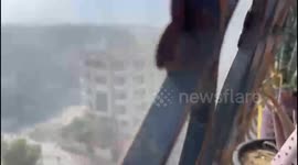 The IDF attacked in the area of ​​Zarqa and Alanpak Street, north of Gaza.