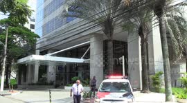 Act in defense of the Palestinian people in front of the Israeli consulate in Sao Paulo, Brazil
