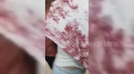 A powerful undersea earthquake damages shopping center in General Santos City, Philippines