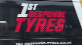 Shadow Welsh secretary’s office in Cardiff, UK daubed with red paint after Gaza vote