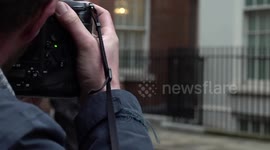 David Cameron enters Downing Street in London, UK as Foreign Secretary