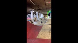 Avid scooter rider has his breakthrough moment during unfortunate trip to skatepark