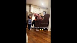 All he needed was a pep talk: Coach auntie breaks it down and kid hits the winning shot!