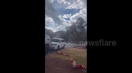 Tornado touches down beside filmer in Star Valley, Arizona, damaging several homes