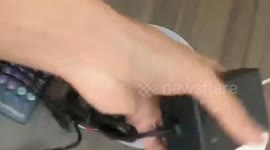 Gundam fan makes DIY thunder clouds to hang robots from