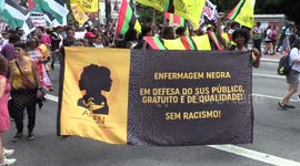 Marcha da Consciência Negra em São Paulo denuncia violência policial