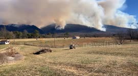 Successful Aerial Ignitions on Matts Creek Fire Boost Containment Efforts In Bedford County, VA, USA