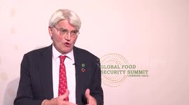 Interview with Andrew Mitchell at the Global Food Security Summit in London, UK