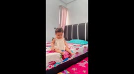 Baby's fall safely cushioned by mattress