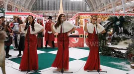 Security guard steals the show at the opening of this year's Ideal Home Show