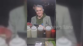 A former Obama official engaging in Islamophobic harassment in New York, USA