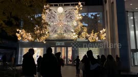 Christian Dior's Enchanting Christmas Decorations Captivate Tourists in  New York