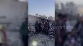 Dead and wounded in the Israeli airstrike in Deir al-Balah