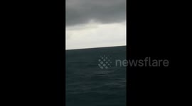 Italy: Huge Waterspout Spotted Off Salerno