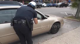 Police give motorists Thanksgiving surprise - by handing out free turkeys instead of tickets