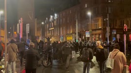 Car set on fire as violent scenes unfold near scene of school stabbing in Dublin, Ireland