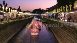 Thailand lights up for Loy Krathong, a major festival of water and light