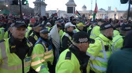 18 arrested as fireworks shot during Pro-Palestine demonstration in Central London
