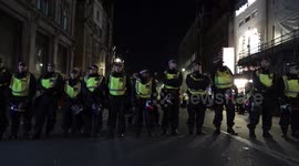 Arrests made as police disperse pro-Palestinian protestors in central London