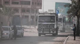 Scenes from the entry of aid into the Gaza Strip on the third day of the truce entering into force and the concentration of Israeli military mechanisms inside the Gaza Strip