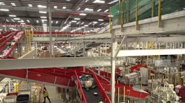 Josh Mewes from Royal Mail talks about the work on Black Friday and  Christmas in Warrington, UK