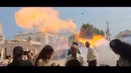 Dozens injured after huge cluster of hydrogen-filled balloons blown up by firecrackers at newly-inaugurated temple in Gujarat