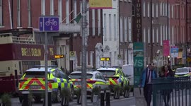 Police continue to investigate after five people were injured during an incident in Dublin, Ireland