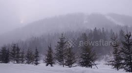 Multi lens shooting of the ice and snow world during the cold season.