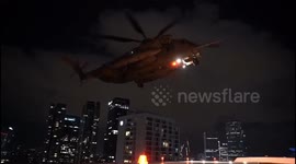 The Yahami family: son Eitan, who returned from captivity by Hamas in Gaza, and his mother Bat Sheva, on their way to the hospital last night.