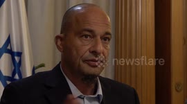 Families of Israeli hostages speak to the media in London, UK